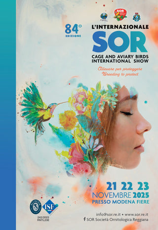 Locandina SOR, Cage and aviary bird international show, Modena fiere 2025
